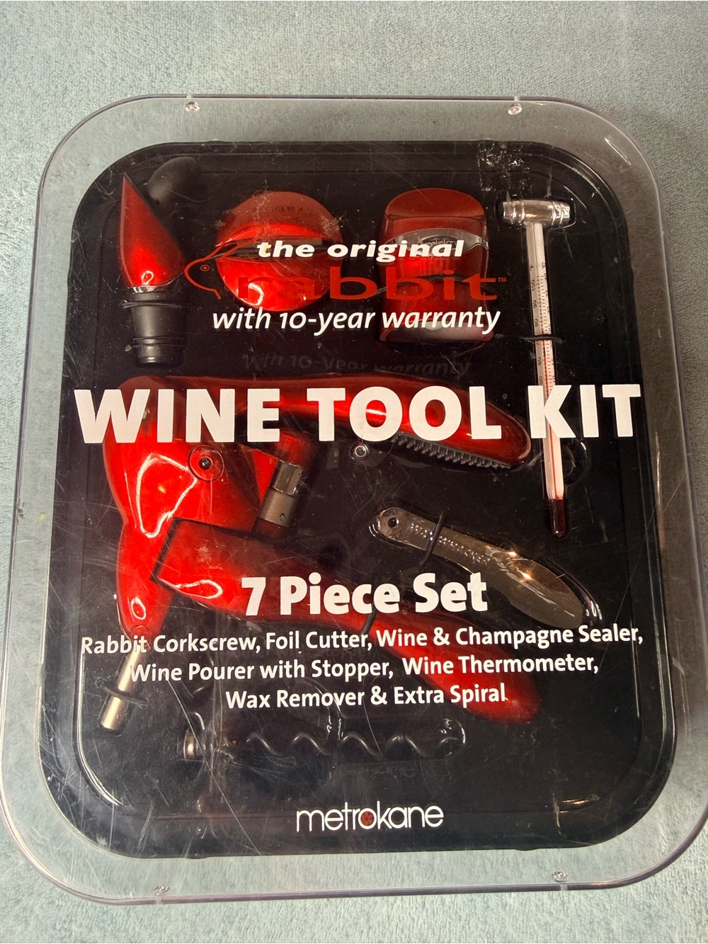 Metrokane Red Wine Tool Kit - 7 Piece Set